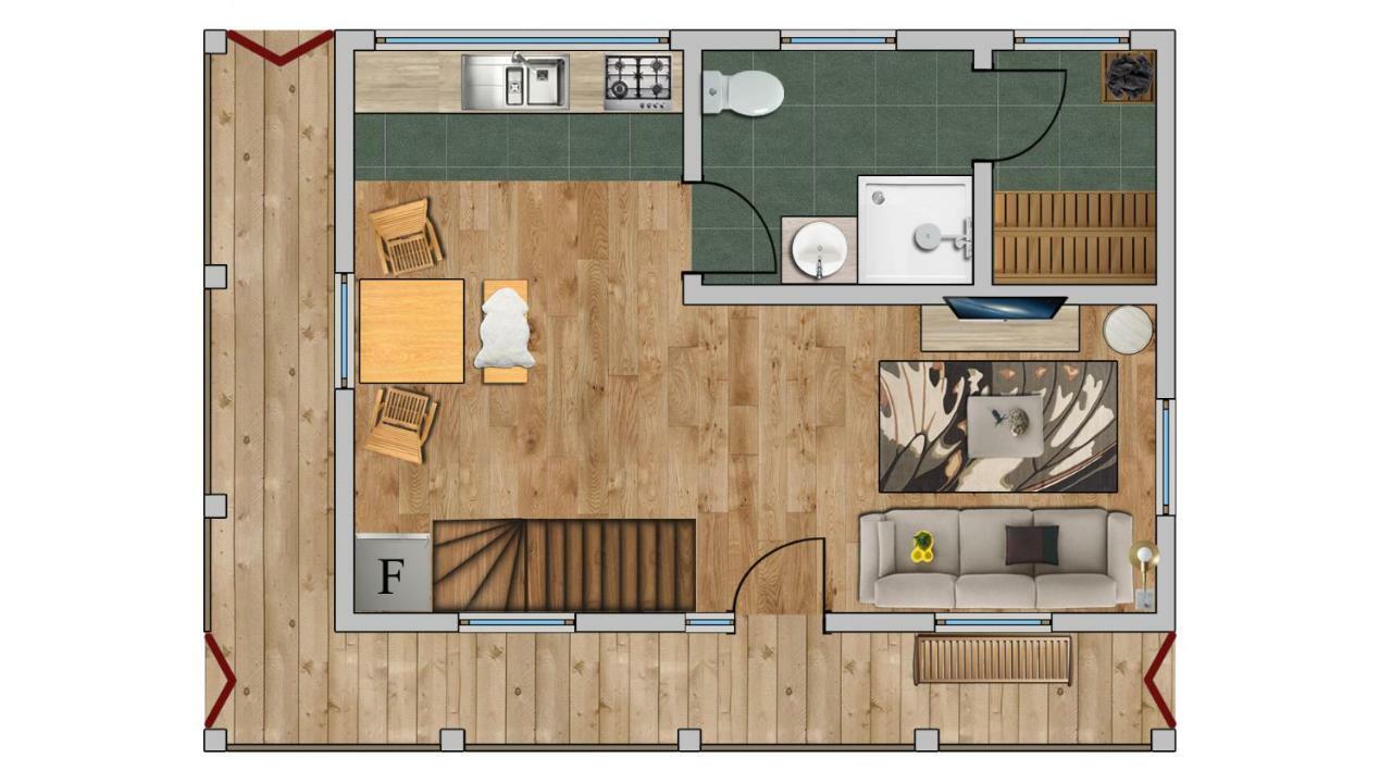 Magnolia Resort Chalets Vişeu de Sus Eksteriør billede